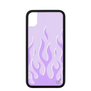 Wildflower Lavender Flames iPhone XR Case
